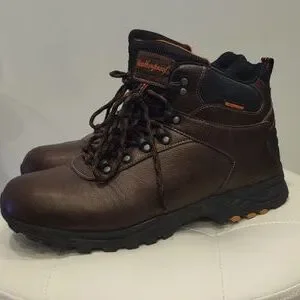 Original Weatherproof Jason Lace hiking boots men\'s size 12 work shoes Brown Weatherproof Vintage Mens Jason Waterproof Hiking Boots Med  main image 4